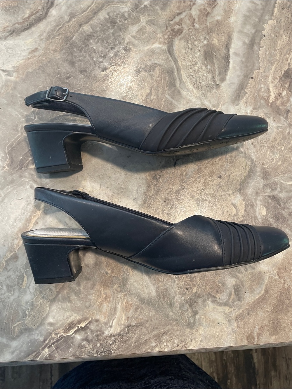 easy street women’s Slingbacks Navy 
Sz 9 - Picture 4 of 13